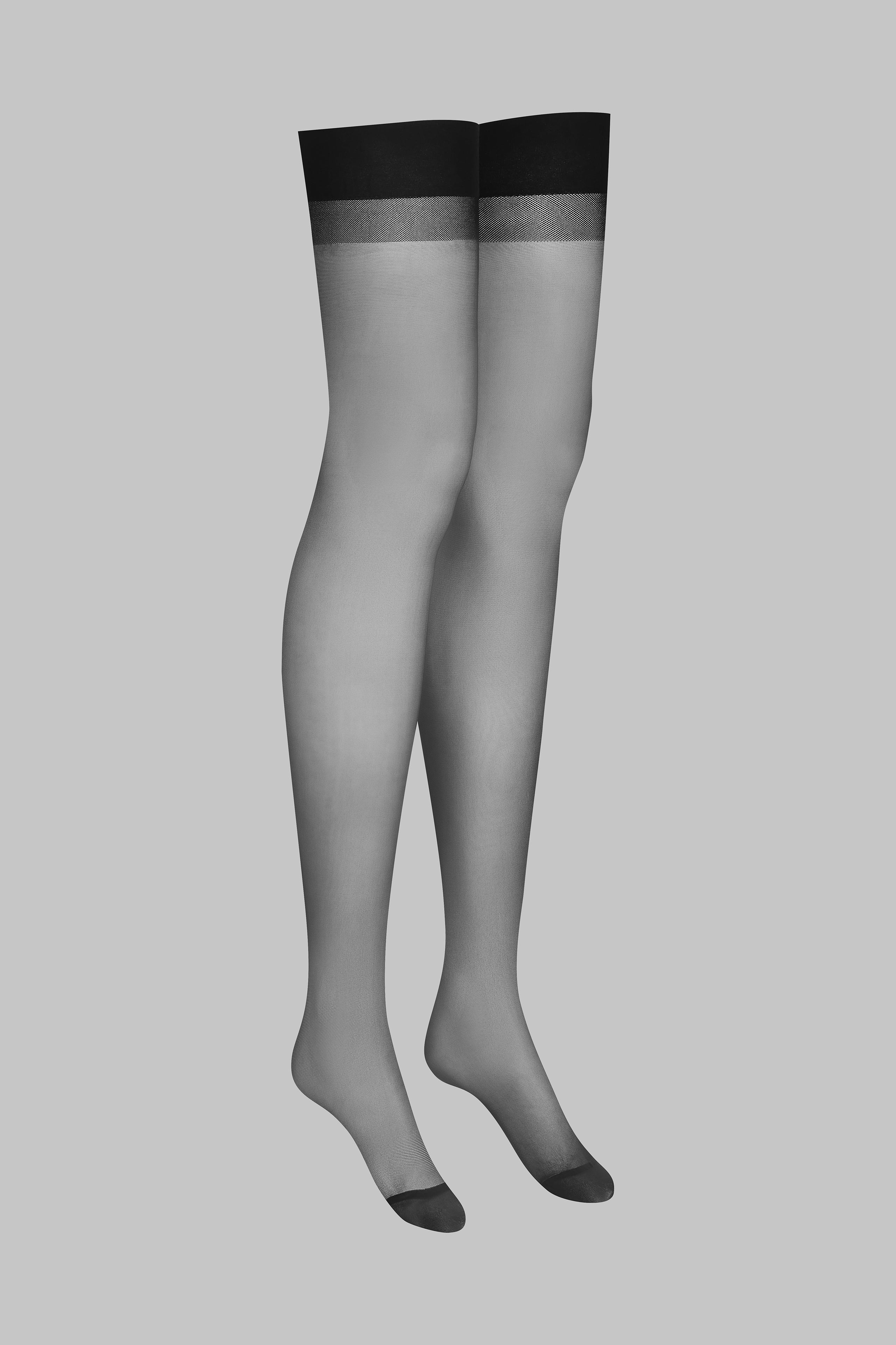 Back seamed garter stockings - 20D - LEGWEAR - Image 5