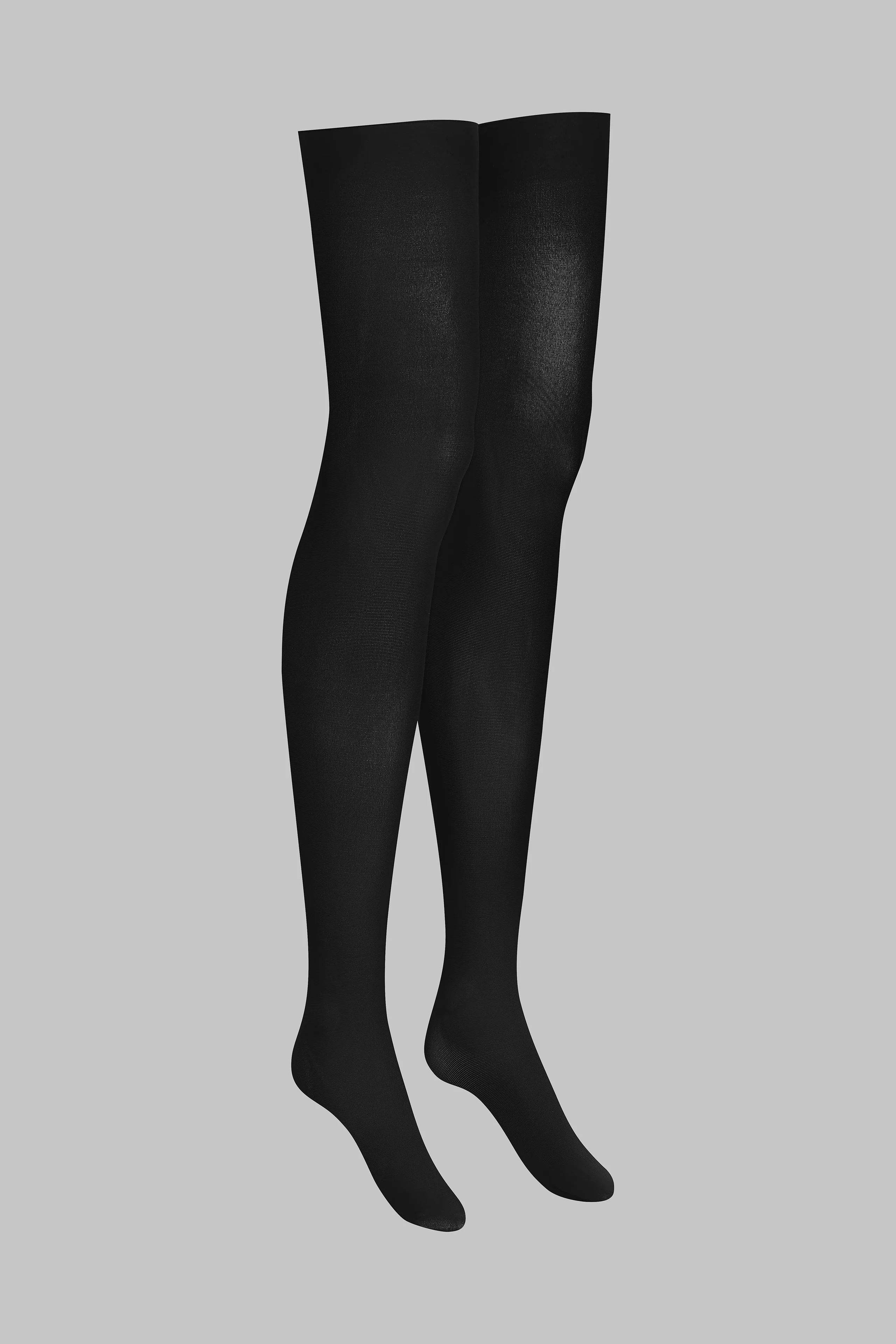Opaque cut and curled stockings - 70D - LEGWEAR - Image 4