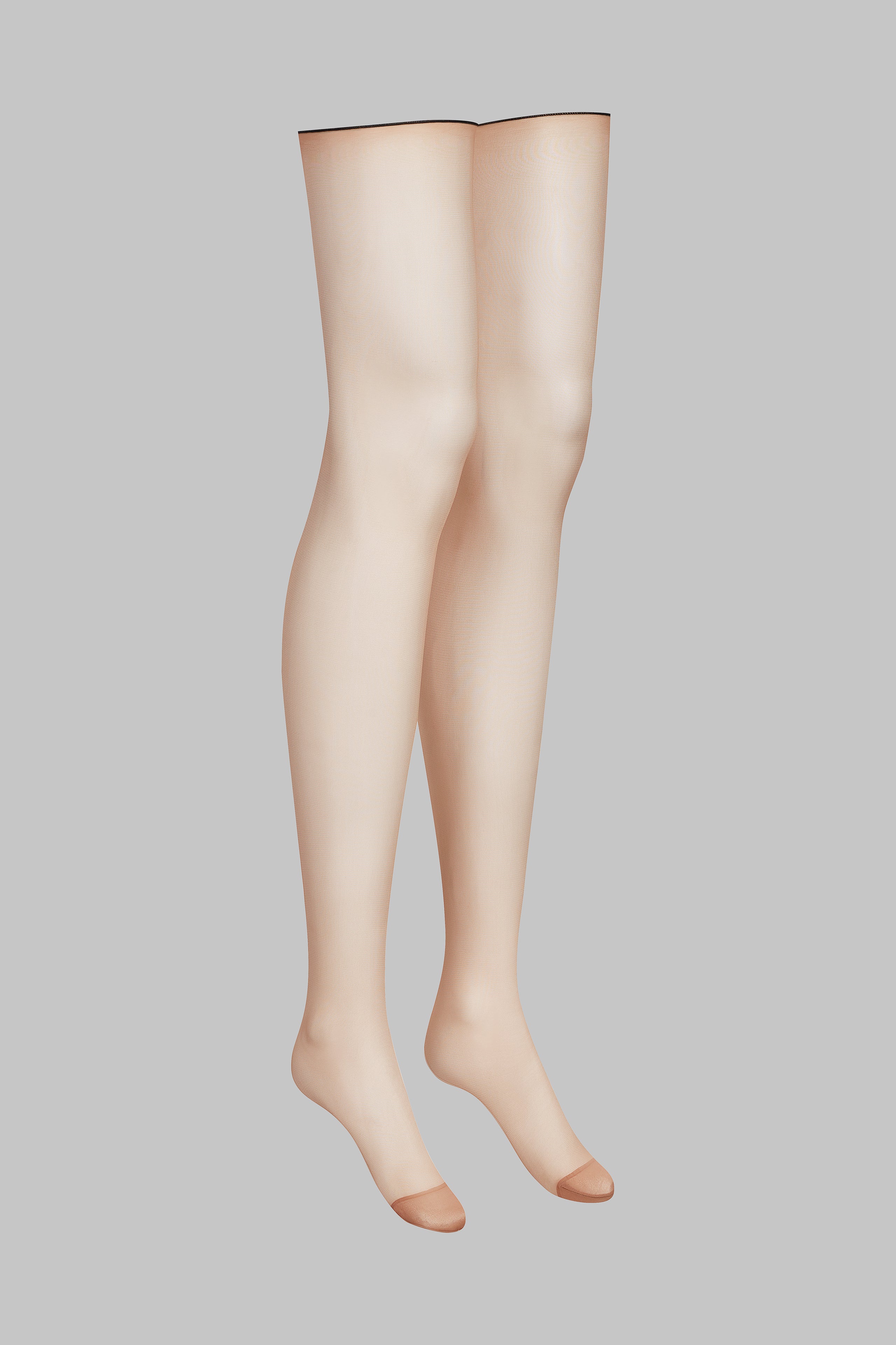 Cut and curled back seamed stockings - 20D - LEGWEAR - Image 5