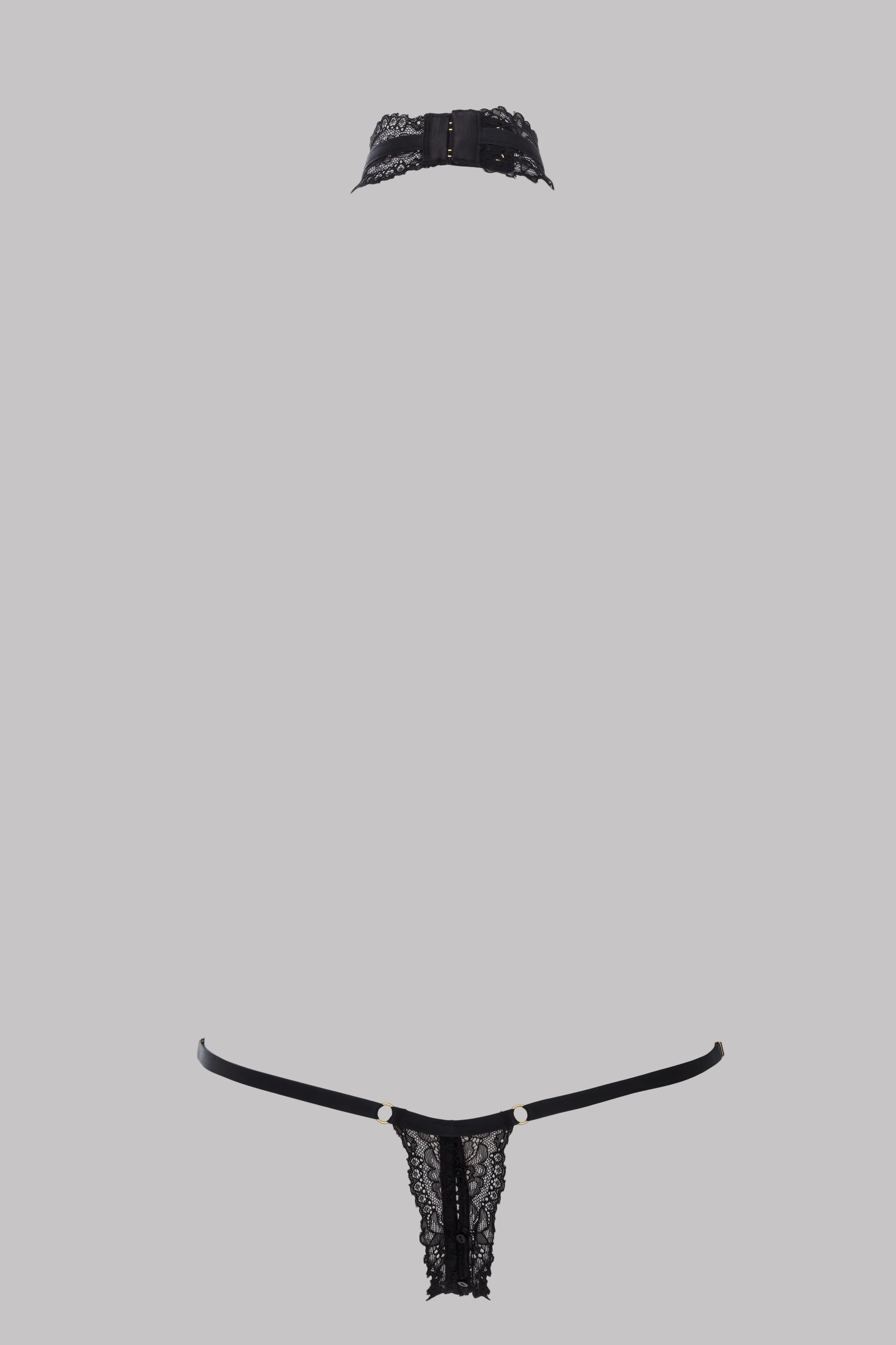 Openable thong with harness - Le Petit Secret Dentelle - Image 5