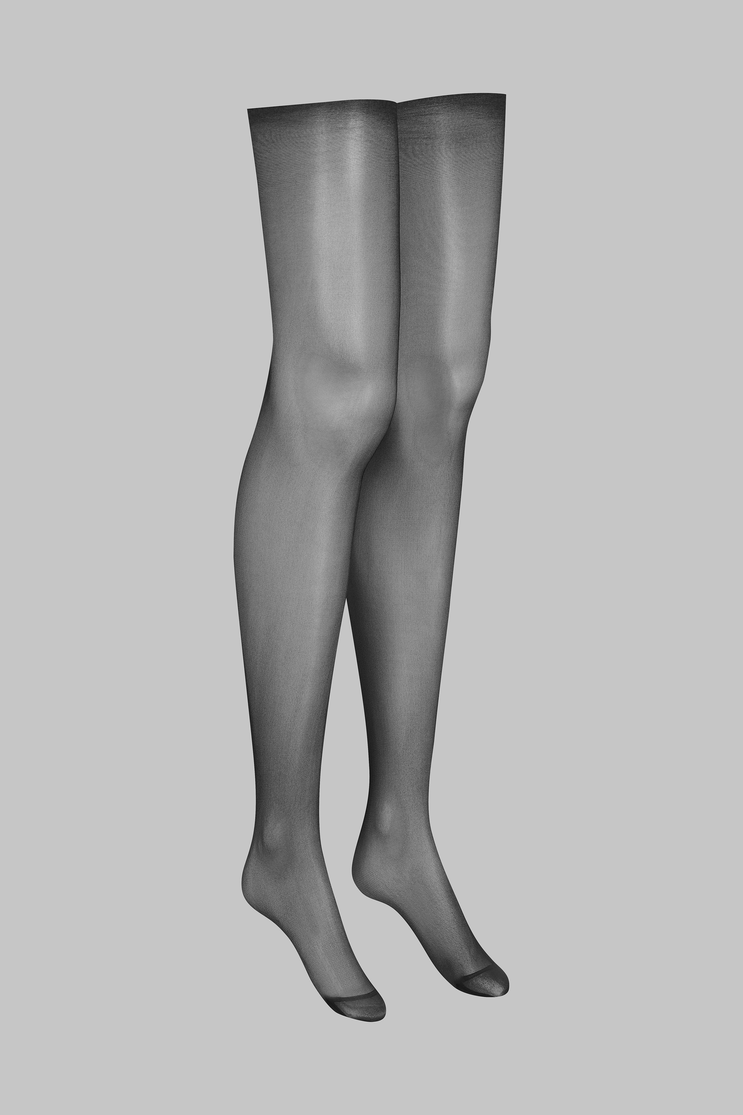 Cut and curled sheer stockings - 20D - LEGWEAR - Image 4
