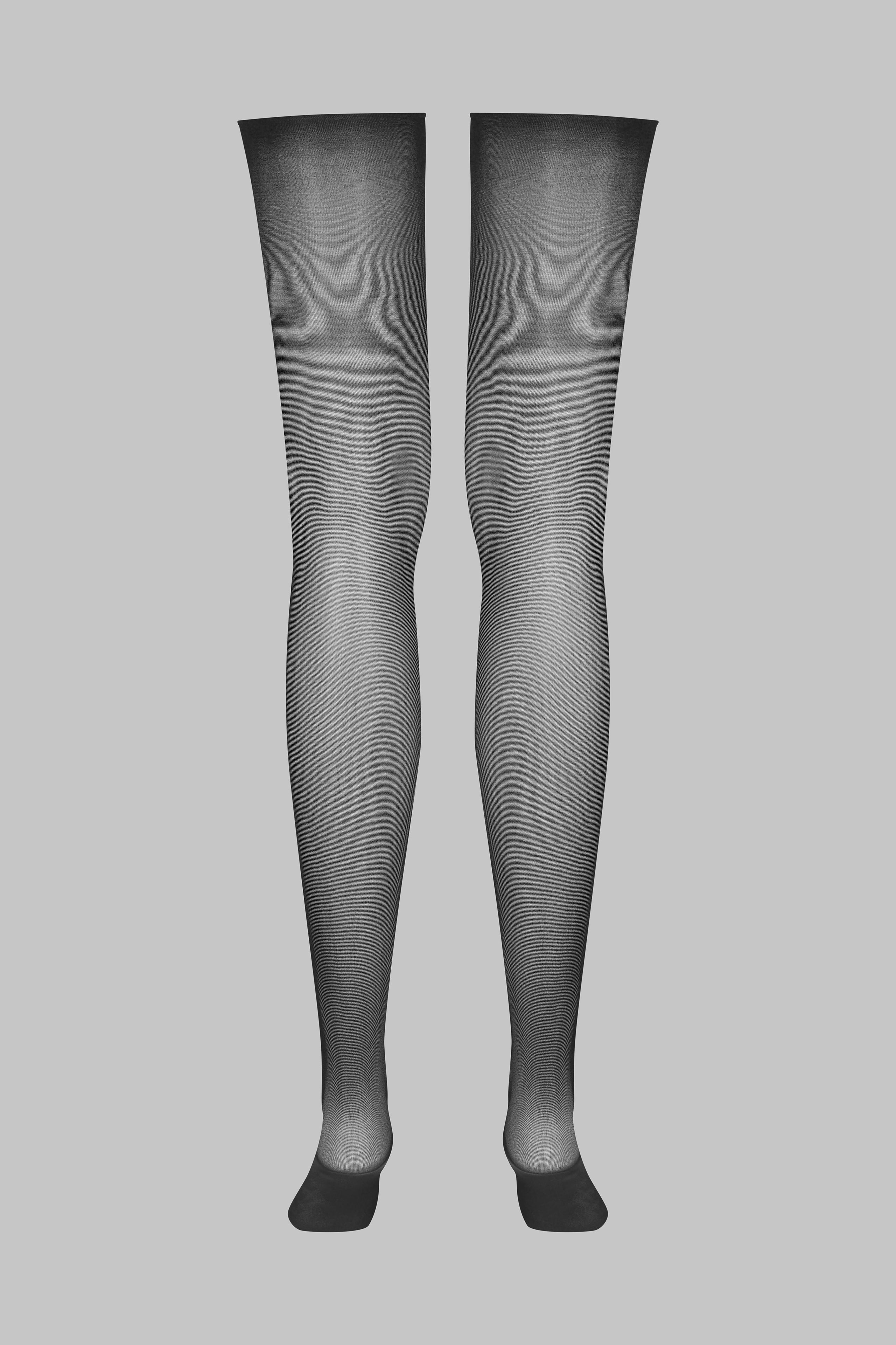 Cut and curled sheer stockings - 20D - LEGWEAR - Image 5