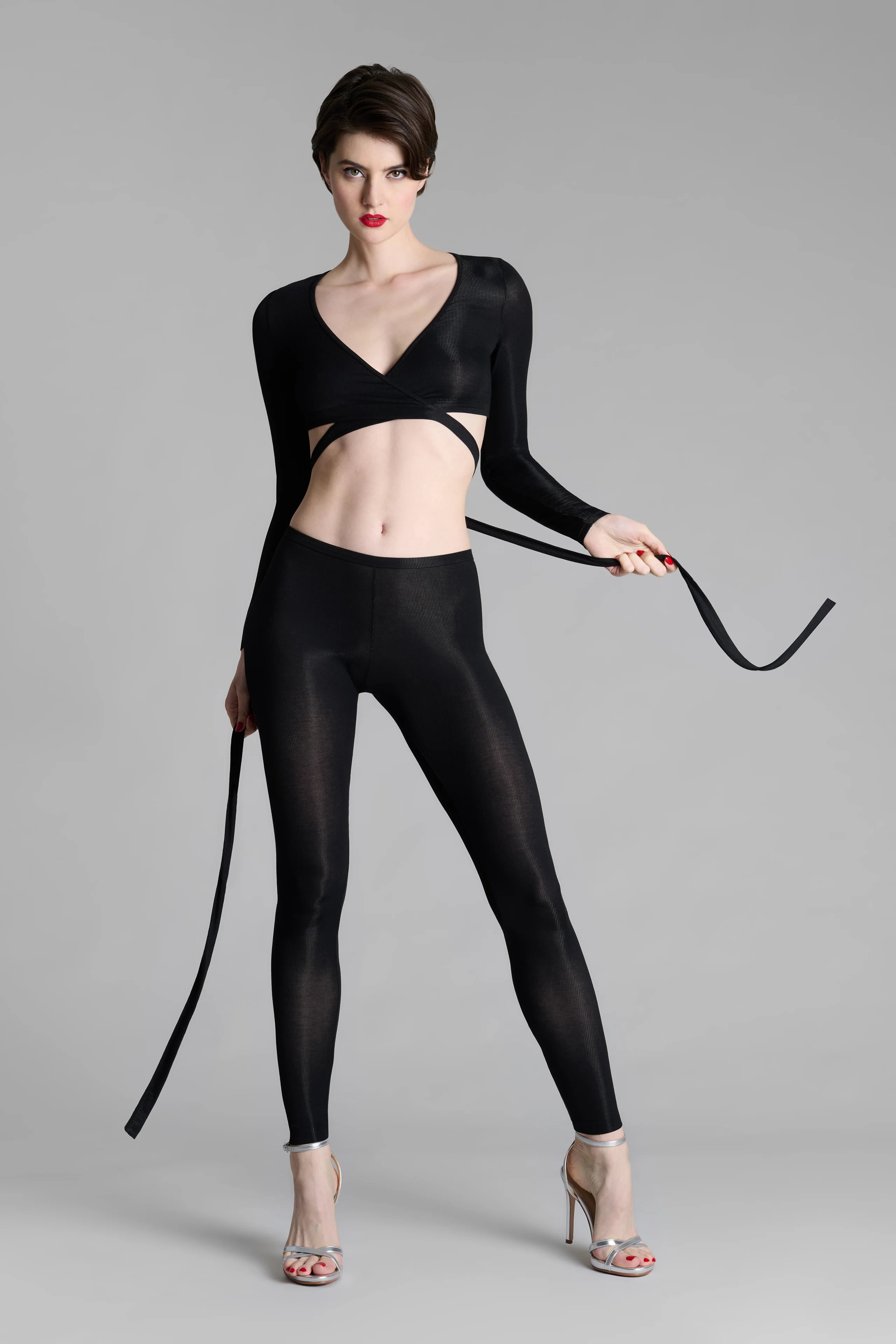 Long sleeves Wrap top - La Femme Amazone - Image 6